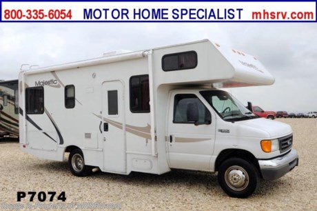 &lt;a href=&quot;http://www.mhsrv.com/thor-motor-coach/&quot;&gt;&lt;img src=&quot;http://www.mhsrv.com/images/sold-thor.jpg&quot; width=&quot;383&quot; height=&quot;141&quot; border=&quot;0&quot; /&gt;&lt;/a&gt; Used Four Winds RV /TX 5/25/13/ - 2005 Four Winds Majestic (23A) is approximately 24 feet in length with a 5.4L Ford engine, Ford 350 chassis, power mirrors, power windows and locks, 4KW Onan generator, patio awning, 151,092 miles, Ride-Rite air assist, back-up camera, cab over bunk, convection microwave and a  roof A/C. For additional information and photos please visit Motor Home Specialist at www.MHSRV .com or call 800-335-6054.