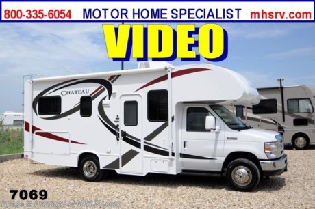 &lt;a href=&quot;http://www.mhsrv.com/thor-motor-coach/&quot;&gt;&lt;img src=&quot;http://www.mhsrv.com/images/sold-thor.jpg&quot; width=&quot;383&quot; height=&quot;141&quot; border=&quot;0&quot; /&gt;&lt;/a&gt; Purchase any time before the World&#39;s RV Show ends Sept. 14th, 2013 and MHSRV will Donate $1,000 to the Intrepid Fallen Heroes Fund with purchase of this unit. / NE 8/24/13/ Complete details at MHSRV .com or 800-335-6054. This Unit is also an EMERGENCY 911 Inventory Reduction Sale Unit! DRASTICALLY REDUCED to Make Room for Over 550 New 2014 Models on Order! Don&#39;t hesitate! When it&#39;s gone.......it&#39;s GONE! &lt;object width=&quot;400&quot; height=&quot;300&quot;&gt;&lt;param name=&quot;movie&quot; value=&quot;http://www.youtube.com/v/S7FvsC3Fiv4?version=3&amp;amp;hl=en_US&quot;&gt;&lt;/param&gt;&lt;param name=&quot;allowFullScreen&quot; value=&quot;true&quot;&gt;&lt;/param&gt;&lt;param name=&quot;allowscriptaccess&quot; value=&quot;always&quot;&gt;&lt;/param&gt;&lt;embed src=&quot;http://www.youtube.com/v/S7FvsC3Fiv4?version=3&amp;amp;hl=en_US&quot; type=&quot;application/x-shockwave-flash&quot; width=&quot;400&quot; height=&quot;300&quot; allowscriptaccess=&quot;always&quot; allowfullscreen=&quot;true&quot;&gt;&lt;/embed&gt;&lt;/object&gt; #1 Thor Motor Coach Dealer in the World. MSRP $79,630. Visit MHSRV .com or Call 800-335-6054. New 2014 Thor Motor Coach Chateau Class C RV. Model 23U with Ford E-350 chassis &amp; Ford Triton V-10 engine. This unit measures approximately 24 feet 10 inches in length. Optional equipment includes a 32 inch TV with DVD player &amp; swivel, heated holding tanks, auto transfer switch, wheel liners and a back up camera with monitor. The Chateau Class C RV has an incredible list of standard features for 2014 including Mega exterior storage, power windows and locks, double door refrigerator, skylight, roof A/C unit, 4000 Onan Micro Quiet generator, slick fiberglass exterior, patio awning, full extension drawer glides, roof ladder, bedspread &amp; pillow shams and much more. FOR ADDITIONAL INFORMATION &amp; PRODUCT VIDEO Please visit Motor Home Specialist at  MHSRV .com or Call 800-335-6054. At Motor Home Specialist we DO NOT charge any prep or orientation fees like you will find at other dealerships. All sale prices include a 200 point inspection, interior &amp; exterior wash &amp; detail of vehicle, a thorough coach orientation with an MHS technician, an RV Starter&#39;s kit, a nights stay in our delivery park featuring landscaped and covered pads with full hook-ups and much more! Read From Thousands of Testimonials at MHSRV .com and See What They Had to Say About Their Experience at Motor Home Specialist. WHY PAY MORE?...... WHY SETTLE FOR LESS?