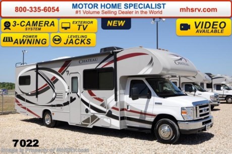 /CA 7/1/14 &lt;a href=&quot;http://www.mhsrv.com/thor-motor-coach/&quot;&gt;&lt;img src=&quot;http://www.mhsrv.com/images/sold-thor.jpg&quot; width=&quot;383&quot; height=&quot;141&quot; border=&quot;0&quot;/&gt;&lt;/a&gt; 2014 CLOSEOUT! Receive a $1,000 VISA Gift Card with purchase from Motor Home Specialist while supplies last! 
&lt;object width=&quot;400&quot; height=&quot;300&quot;&gt;&lt;param name=&quot;movie&quot; value=&quot;//www.youtube.com/v/zb5_686Rceo?version=3&amp;amp;hl=en_US&quot;&gt;&lt;/param&gt;&lt;param name=&quot;allowFullScreen&quot; value=&quot;true&quot;&gt;&lt;/param&gt;&lt;param name=&quot;allowscriptaccess&quot; value=&quot;always&quot;&gt;&lt;/param&gt;&lt;embed src=&quot;//www.youtube.com/v/zb5_686Rceo?version=3&amp;amp;hl=en_US&quot; type=&quot;application/x-shockwave-flash&quot; width=&quot;400&quot; height=&quot;300&quot; allowscriptaccess=&quot;always&quot; allowfullscreen=&quot;true&quot;&gt;&lt;/embed&gt;&lt;/object&gt; For Lowest Price &amp; Largest Selection Visit the #1 Volume Selling Dealer in the World at MHSRV .com or Call 800-335-6054. MSRP $105,451. New 2014 Thor Motor Coach Chateau Class C RV. Model 31F with Ford E-450 chassis, Ford Triton V-10 engine and measures approximately 32 feet 7 inches in length.  The Chateau 31F features the Premier Package which includes solid surface kitchen countertop with pressed dinette top, roller shades, power charging center for electronics, enclosed area for sewer tank valves, water filter system, LED ceiling lights, black tank flush, 30 inch over the range microwave and exterior speakers. Additional optional equipment includes the HD-Max colored sidewall exterior, bedroom LED TV with DVD player, exterior entertainment center, leatherette sofa, child safety tether, 12V attic fan, upgraded 15.0 BTU A/C, exterior shower, second auxiliary battery, spare tire, hydraulic leveling jacks, heated exterior mirrors with integrated side view cameras, power driver&#39;s chair, cockpit carpet mat, wood dash appliqu&#233; as well as leatherette driver and passenger captain&#39;s chairs. The Chateau 31F Class C RV has an incredible list of standard features including power windows and locks, large cab over TV with DVD player, 3 burner high output range top with oven, gas/electric water heater, holding tanks with heat pads, auto transfer switch, wheel liners, valve stem extenders, keyless entry, automatic electric patio awning, back-up monitor, double door refrigerator, roof ladder, 4000 Onan Micro Quiet generator, full extension drawer glides, designer bedspread &amp; pillow shams and much more. FOR ADDITIONAL INFORMATION, BROCHURE, WINDOW STICKER, PHOTOS &amp; VIDEOS PLEASE VISIT MOTOR HOME SPECIALIST AT MHSRV .com or CALL 800-335-6054. At Motor Home Specialist we DO NOT charge any prep or orientation fees like you will find at other dealerships. All sale prices include a 200 point inspection, interior &amp; exterior wash &amp; detail of vehicle, a thorough coach orientation with an MHS technician, an RV Starter&#39;s kit, a nights stay in our delivery park featuring landscaped and covered pads with full hook-ups and much more! Read From Thousands of Testimonials at MHSRV .com and See What They Had to Say About Their Experience at Motor Home Specialist. WHY PAY MORE?...... WHY SETTLE FOR LESS?