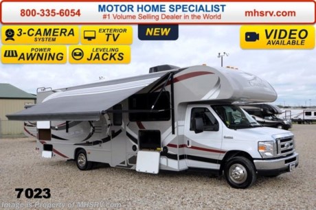 /TX 5/19/2014 &lt;a href=&quot;http://www.mhsrv.com/thor-motor-coach/&quot;&gt;&lt;img src=&quot;http://www.mhsrv.com/images/sold-thor.jpg&quot; width=&quot;383&quot; height=&quot;141&quot; border=&quot;0&quot;/&gt;&lt;/a&gt; 2014 CLOSEOUT! Receive a $1,000 VISA Gift Card with purchase from Motor Home Specialist while supplies last!  &lt;object width=&quot;400&quot; height=&quot;300&quot;&gt;&lt;param name=&quot;movie&quot; value=&quot;//www.youtube.com/v/zb5_686Rceo?version=3&amp;amp;hl=en_US&quot;&gt;&lt;/param&gt;&lt;param name=&quot;allowFullScreen&quot; value=&quot;true&quot;&gt;&lt;/param&gt;&lt;param name=&quot;allowscriptaccess&quot; value=&quot;always&quot;&gt;&lt;/param&gt;&lt;embed src=&quot;//www.youtube.com/v/zb5_686Rceo?version=3&amp;amp;hl=en_US&quot; type=&quot;application/x-shockwave-flash&quot; width=&quot;400&quot; height=&quot;300&quot; allowscriptaccess=&quot;always&quot; allowfullscreen=&quot;true&quot;&gt;&lt;/embed&gt;&lt;/object&gt; For Lowest Price &amp; Largest Selection Visit the #1 Volume Selling Dealer in the World at MHSRV .com or Call 800-335-6054. MSRP $105,563. New 2014 Thor Motor Coach Chateau Class C RV. Model 31F with Ford E-450 chassis, Ford Triton V-10 engine and measures approximately 32 feet 7 inches in length.  The Chateau 31F features the Premier Package which includes solid surface kitchen countertop with pressed dinette top, roller shades, power charging center for electronics, enclosed area for sewer tank valves, water filter system, LED ceiling lights, black tank flush, 30 inch over the range microwave and exterior speakers. Additional optional equipment includes the HD-Max colored sidewall exterior, bedroom LED TV with DVD player, exterior entertainment center, leatherette sofa, child safety tether, 12V attic fan, upgraded 15.0 BTU A/C, exterior shower, second auxiliary battery, spare tire, hydraulic leveling jacks, heated exterior mirrors with integrated side view cameras, power driver&#39;s chair, cockpit carpet mat, wood dash appliqu&#233; as well as leatherette driver and passenger captain&#39;s chairs. The Chateau 31F Class C RV has an incredible list of standard features including power windows and locks, large cab over TV with DVD player, 3 burner high output range top with oven, gas/electric water heater, holding tanks with heat pads, auto transfer switch, wheel liners, valve stem extenders, keyless entry, automatic electric patio awning, back-up monitor, double door refrigerator, roof ladder, 4000 Onan Micro Quiet generator, full extension drawer glides, designer bedspread &amp; pillow shams and much more. FOR ADDITIONAL INFORMATION, BROCHURE, WINDOW STICKER, PHOTOS &amp; VIDEOS PLEASE VISIT MOTOR HOME SPECIALIST AT MHSRV .com or CALL 800-335-6054. At Motor Home Specialist we DO NOT charge any prep or orientation fees like you will find at other dealerships. All sale prices include a 200 point inspection, interior &amp; exterior wash &amp; detail of vehicle, a thorough coach orientation with an MHS technician, an RV Starter&#39;s kit, a nights stay in our delivery park featuring landscaped and covered pads with full hook-ups and much more! Read From Thousands of Testimonials at MHSRV .com and See What They Had to Say About Their Experience at Motor Home Specialist. WHY PAY MORE?...... WHY SETTLE FOR LESS?
