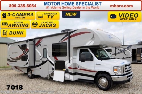 /TX 5/30/2014 &lt;a href=&quot;http://www.mhsrv.com/thor-motor-coach/&quot;&gt;&lt;img src=&quot;http://www.mhsrv.com/images/sold-thor.jpg&quot; width=&quot;383&quot; height=&quot;141&quot; border=&quot;0&quot;/&gt;&lt;/a&gt; 2014 CLOSEOUT! Receive a $1,000 VISA Gift Card with purchase from Motor Home Specialist while supplies last!  &lt;object width=&quot;400&quot; height=&quot;300&quot;&gt;&lt;param name=&quot;movie&quot; value=&quot;//www.youtube.com/v/zb5_686Rceo?version=3&amp;amp;hl=en_US&quot;&gt;&lt;/param&gt;&lt;param name=&quot;allowFullScreen&quot; value=&quot;true&quot;&gt;&lt;/param&gt;&lt;param name=&quot;allowscriptaccess&quot; value=&quot;always&quot;&gt;&lt;/param&gt;&lt;embed src=&quot;//www.youtube.com/v/zb5_686Rceo?version=3&amp;amp;hl=en_US&quot; type=&quot;application/x-shockwave-flash&quot; width=&quot;400&quot; height=&quot;300&quot; allowscriptaccess=&quot;always&quot; allowfullscreen=&quot;true&quot;&gt;&lt;/embed&gt;&lt;/object&gt; #1 Volume Selling Dealer in the World! For Best Price &amp; Largest Selection Visit MHSRV .com or Call 800-335-6054. MSRP $108,998. New 2014 Thor Motor Coach Chateau Class C RV. Model 31A with Ford E-450 chassis &amp; Ford Triton V-10 engine. This Bunk Bed unit measures approximately 32 feet 2 inches in length.  This unit comes with the Premier Package which includes solid surface kitchen countertop with pressed dinette top, roller shades, power charging center for electronics, enclosed area for sewer tank valves, water filter system, LED ceiling lights, black tank flush, 30 inch over the range microwave and exterior speakers. Optional equipment includes the HD-Max exterior, bedroom LED TV with DVD player, a LCD TV with DVD player for each bunk, exterior entertainment center, leatherette sofa, child safety tether, 12V attic fan, upgraded 15.0 BTU A/C, exterior shower, second auxiliary battery, spare tire, hydraulic leveling jacks, heated exterior mirrors with integrated side view cameras, power driver&#39;s chair, cockpit carpet mat, wood dash appliqu&#233; as well as leatherette driver and passenger captain&#39;s chairs. The Chateau 31A Class C RV has an incredible list of standard features including power windows and locks, large cabover TV with DVD player, 3 burner high output range top with oven, gas/electric water heater, holding tanks with heat pads, auto transfer switch, wheel liners, valve stem extenders, keyless entry, automatic electric patio awning, back-up monitor, double door refrigerator, roof ladder, 4000 Onan Micro Quiet generator, slick fiberglass exterior, full extension drawer glides, bedspread &amp; pillow shams and much more. FOR ADDITIONAL INFORMATION, BROCHURE, WINDOW STICKER, PHOTOS &amp; VIDEOS PLEASE VISIT MOTOR HOME SPECIALIST AT MHSRV .com or CALL 800-335-6054. At Motor Home Specialist we DO NOT charge any prep or orientation fees like you will find at other dealerships. All sale prices include a 200 point inspection, interior &amp; exterior wash &amp; detail of vehicle, a thorough coach orientation with an MHS technician, an RV Starter&#39;s kit, a nights stay in our delivery park featuring landscaped and covered pads with full hook-ups and much more! Read From Thousands of Testimonials at MHSRV .com and See What They Had to Say About Their Experience at Motor Home Specialist. WHY PAY MORE?...... WHY SETTLE FOR LESS?