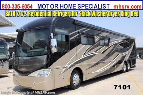 &lt;a href=&quot;http://www.mhsrv.com/american-coach-rv/&quot;&gt;&lt;img src=&quot;http://www.mhsrv.com/images/sold-americancoach.jpg&quot; width=&quot;383&quot; height=&quot;141&quot; border=&quot;0&quot; /&gt;&lt;/a&gt;

&lt;object width=&quot;400&quot; height=&quot;300&quot;&gt;&lt;param name=&quot;movie&quot; value=&quot;http://www.youtube.com/v/fBpsq4hH-Ws?version=3&amp;amp;hl=en_US&quot;&gt;&lt;/param&gt;&lt;param name=&quot;allowFullScreen&quot; value=&quot;true&quot;&gt;&lt;/param&gt;&lt;param name=&quot;allowscriptaccess&quot; value=&quot;always&quot;&gt;&lt;/param&gt;&lt;embed src=&quot;http://www.youtube.com/v/fBpsq4hH-Ws?version=3&amp;amp;hl=en_US&quot; type=&quot;application/x-shockwave-flash&quot; width=&quot;400&quot; height=&quot;300&quot; allowscriptaccess=&quot;always&quot; allowfullscreen=&quot;true&quot;&gt;&lt;/embed&gt;&lt;/object&gt;Used American Coach RV /MO 6/27/13/ - 2011 American Revolution (42W) with 3 slides including a full wall and ONLY 14,510 miles. This bath &amp; 1/2 RV is approximately 42 feet in length with a 450HP Cummins engine with side radiator, Spartan raised rail chassis with tag axle, 8KW Onan diesel generator with AGS on power slide, power mirrors with heat, slide-out room toppers, Aqua Hot water heater, 50 Amp power cord reel, pass-thru storage with side swing baggage doors, full length slide-out cargo tray&amp; 2 half length slide-out cargo trays, aluminum wheels, 10K lb. hitch, automatic hydraulic leveling jacks, 3 camera monitoring system, exterior entertainment system, 2 Magnum inverters, ceramic tile floors, dual pane windows, convection microwave, solid surface counters, residential refrigerator with water and ice on door, washer/dryer stack, king dual sleep number bed, 3 ducted roof A/Cs with heat pump and 4 LCD TVs. For additional information and photos please visit Motor Home Specialist at www.MHSRV .com or call 800-335-6054.
