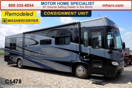 **Picked Up** /tx 7/1/14 **Consignment Newly Remodeled, and X2 New Upgraded TVs** Used Gulfstream RV for Sale- 2007 Gulfstream Yellowstone Country Club (8386) with 3 slides and 41,413 miles. This RV is approximately 39 feet in length with a Cummins engine, Allison 6 speed automatic transmission, Workhorse raised rail chassis, power mirrors with heat, 7.5KW diesel generator, patio awning, electric/gas water heater, pass-thru storage, exterior shower, hydraulic leveling system, back up camera, inverter, dual pane windows, convection microwave, washer/dryer combo, all in 1 bath, 2 ducted roof A/Cs and 2 TVs. For additional information and photos please visit Motor Home Specialist at www.MHSRV .com or call 800-335-6054.