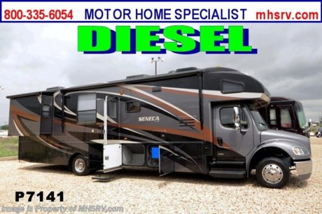 &lt;a href=&quot;http://www.mhsrv.com/jayco-rv/&quot;&gt;&lt;img src=&quot;http://www.mhsrv.com/images/sold-jayco.jpg&quot; width=&quot;383&quot; height=&quot;141&quot; border=&quot;0&quot; /&gt;&lt;/a&gt;

&lt;object width=&quot;400&quot; height=&quot;300&quot;&gt;&lt;param name=&quot;movie&quot; value=&quot;http://www.youtube.com/v/fBpsq4hH-Ws?version=3&amp;amp;hl=en_US&quot;&gt;&lt;/param&gt;&lt;param name=&quot;allowFullScreen&quot; value=&quot;true&quot;&gt;&lt;/param&gt;&lt;param name=&quot;allowscriptaccess&quot; value=&quot;always&quot;&gt;&lt;/param&gt;&lt;embed src=&quot;http://www.youtube.com/v/fBpsq4hH-Ws?version=3&amp;amp;hl=en_US&quot; type=&quot;application/x-shockwave-flash&quot; width=&quot;400&quot; height=&quot;300&quot; allowscriptaccess=&quot;always&quot; allowfullscreen=&quot;true&quot;&gt;&lt;/embed&gt;&lt;/object&gt; Used Super C 2012 Jayco Seneca (36FK) with 2 slides and 9,741 miles. /TX 6/17/13/ This RV is approximately 38&#39; in length with a 340HP Cummins diesel engine, Freightliner chassis, 6KW Onan diesel generator, power patio awning, slide-out room toppers, electric/gas water heater, 50Amp power cord reel, aluminum wheels, exterior entertainment system, 12K lb. hitch, automatic hydraulic leveling system, full color 3 camera monitoring system, Xantrax inverter, cab over bunk, king sized bed, dual ducted roof A/Cs and 4 HD TVs. For complete details visit Motor Home Specialist at MHSRV .com or 800-335-6054.