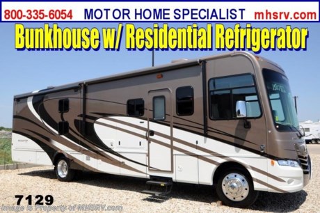 /OK 11/5/2013 &lt;a href=&quot;http://www.mhsrv.com/coachmen-rv/&quot;&gt;&lt;img src=&quot;http://www.mhsrv.com/images/sold-coachmen.jpg&quot; width=&quot;383&quot; height=&quot;141&quot; border=&quot;0&quot; /&gt;&lt;/a&gt; YEAR END CLOSE-OUT! Purchase this unit anytime before Dec. 30th, 2013 and receive a $2,000 VISA Gift Card. MHSRV will also Donate $1,000 to Cook Children&#39;s. Complete details at MHSRV .com or 800-335-6054. #1 Volume Selling Dealer in the World! &lt;object width=&quot;400&quot; height=&quot;300&quot;&gt;&lt;param name=&quot;movie&quot; value=&quot;//www.youtube.com/v/Y40ct_-cmig?version=3&amp;amp;hl=en_US&quot;&gt;&lt;/param&gt;&lt;param name=&quot;allowFullScreen&quot; value=&quot;true&quot;&gt;&lt;/param&gt;&lt;param name=&quot;allowscriptaccess&quot; value=&quot;always&quot;&gt;&lt;/param&gt;&lt;embed src=&quot;//www.youtube.com/v/Y40ct_-cmig?version=3&amp;amp;hl=en_US&quot; type=&quot;application/x-shockwave-flash&quot; width=&quot;400&quot; height=&quot;300&quot; allowscriptaccess=&quot;always&quot; allowfullscreen=&quot;true&quot;&gt;&lt;/embed&gt;&lt;/object&gt;

MSRP $154,448. New 2014 Coachmen Encounter. Model 36BH. This Luxury Class A Bunk Model RV measures approximately 37 feet 7 inches in length and features (3) slide-out rooms, fireplace &amp; king bed. Optional equipment includes the beautiful Cognac Maple wood package, real ceramic tile flooring, cook top with convection microwave, valve stem extenders, side by side residential refrigerator, inverter, (2) 6 volt batteries, dual pane windows, 6 way power driver seat, MCD power sun visor, exterior entertainment center with 32 inch TV, TV with DVD player for each bunk, Diamond Shield paint protection, home theater system with sub woofer, Travel Easy Roadside Assistance &amp; RVID. You will also find a powerful Triton V-10 Ford, 22-Series chassis, aluminum wheels, 5500 Onan generator, side cameras &amp; much more. CALL MOTOR HOME SPECIALIST at 800-335-6054 or VISIT MHSRV .com FOR ADDITONAL PHOTOS, DETAILS, BROCHURE, VIDEOS &amp; MORE. At Motor Home Specialist we DO NOT charge any prep or orientation fees like you will find at other dealerships.  All sale prices include a 200 point inspection, interior &amp; exterior wash &amp; detail of vehicle, a thorough coach orientation with an MHS technician, an RV Starter&#39;s kit, a nights stay in our delivery park featuring landscaped and covered pads with full hook-ups and much more! Read From Thousands of Testimonials at MHSRV .com and See What They Had to Say About Their Experience at Motor Home Specialist. WHY PAY MORE?...... WHY SETTLE FOR LESS?
