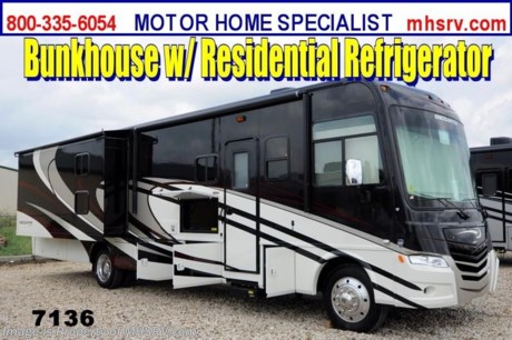 /TX 2/17/2014 &lt;a href=&quot;http://www.mhsrv.com/coachmen-rv/&quot;&gt;&lt;img src=&quot;http://www.mhsrv.com/images/sold-coachmen.jpg&quot; width=&quot;383&quot; height=&quot;141&quot; border=&quot;0&quot;/&gt;&lt;/a&gt; OVER-STOCKED CONSTRUCTION SALE at The #1 Volume Selling Motor Home Dealer in the World! Close-Out Pricing on Over 750 New Units and MHSRV Camper&#39;s Package While Supplies Last! Visit MHSRV .com or Call 800-335-6054 for complete details.  &lt;object width=&quot;400&quot; height=&quot;300&quot;&gt;&lt;param name=&quot;movie&quot; value=&quot;//www.youtube.com/v/Y40ct_-cmig?version=3&amp;amp;hl=en_US&quot;&gt;&lt;/param&gt;&lt;param name=&quot;allowFullScreen&quot; value=&quot;true&quot;&gt;&lt;/param&gt;&lt;param name=&quot;allowscriptaccess&quot; value=&quot;always&quot;&gt;&lt;/param&gt;&lt;embed src=&quot;//www.youtube.com/v/Y40ct_-cmig?version=3&amp;amp;hl=en_US&quot; type=&quot;application/x-shockwave-flash&quot; width=&quot;400&quot; height=&quot;300&quot; allowscriptaccess=&quot;always&quot; allowfullscreen=&quot;true&quot;&gt;&lt;/embed&gt;&lt;/object&gt;MSRP $154,448. New 2014 Coachmen Encounter. Model 36BH. This Luxury Class A Bunk Model RV measures approximately 37 feet 7 inches in length and features (3) slide-out rooms, fireplace &amp; king bed. Optional equipment includes the beautiful Cognac Maple wood package, real ceramic tile flooring, cook top with convection microwave, valve stem extenders, side by side residential refrigerator, inverter, (2) 6 volt batteries, dual pane windows, 6 way power driver seat, MCD power sun visor, exterior entertainment center with 32 inch TV, TV with DVD player for each bunk, Diamond Shield paint protection, home theater system with sub woofer, Travel Easy Roadside Assistance &amp; RVID. You will also find a powerful Triton V-10 Ford, 22-Series chassis, aluminum wheels, 5500 Onan generator, side cameras &amp; much more. CALL MOTOR HOME SPECIALIST at 800-335-6054 or VISIT MHSRV .com FOR ADDITONAL PHOTOS, DETAILS, BROCHURE, VIDEOS &amp; MORE. At Motor Home Specialist we DO NOT charge any prep or orientation fees like you will find at other dealerships.  All sale prices include a 200 point inspection, interior &amp; exterior wash &amp; detail of vehicle, a thorough coach orientation with an MHS technician, an RV Starter&#39;s kit, a nights stay in our delivery park featuring landscaped and covered pads with full hook-ups and much more! Read From Thousands of Testimonials at MHSRV .com and See What They Had to Say About Their Experience at Motor Home Specialist. WHY PAY MORE?...... WHY SETTLE FOR LESS?