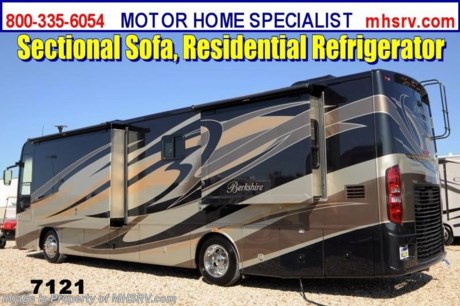 Purchase this unit any time before the World&#39;s RV Show ends Sept. 14th, 2013 and receive a $2,000 VISA Gift Card. MHSRV will also Donate $1,000 to the Intrepid Fallen Heroes Fund. Complete details at MHSRV .com or 800-335-6054. /TX 9/11/2013 &lt;a href=&quot;http://www.mhsrv.com/forest-river-rv/&quot;&gt;&lt;img src=&quot;http://www.mhsrv.com/images/sold-forestriver.jpg&quot; width=&quot;383&quot; height=&quot;141&quot; border=&quot;0&quot; /&gt;&lt;/a&gt; - #1 BERKSHIRE DEALER IN AMERICA WITH ONE LOCATION!  &lt;object width=&quot;400&quot; height=&quot;300&quot;&gt;&lt;param name=&quot;movie&quot; value=&quot;http://www.youtube.com/v/Pu7wgPgva2o?version=3&amp;amp;hl=en_US&quot;&gt;&lt;/param&gt;&lt;param name=&quot;allowFullScreen&quot; value=&quot;true&quot;&gt;&lt;/param&gt;&lt;param name=&quot;allowscriptaccess&quot; value=&quot;always&quot;&gt;&lt;/param&gt;&lt;embed src=&quot;http://www.youtube.com/v/Pu7wgPgva2o?version=3&amp;amp;hl=en_US&quot; type=&quot;application/x-shockwave-flash&quot; width=&quot;400&quot; height=&quot;300&quot; allowscriptaccess=&quot;always&quot; allowfullscreen=&quot;true&quot;&gt;&lt;/embed&gt;&lt;/object&gt; MSRP $254,845. New 2014 Forest River Berkshire RV W/4 Slides model 360QL-40. This Front Kitchen diesel RV measures approximately 37 feet 9 inches  in length and features a 340HP Cummins diesel with 6-speed automatic Allison transmission and a raised rail Freightliner chassis. Optional equipment include the beautiful Warm Cashmere exterior paint, Diamond interior decor, exterior entertainment center, residential refrigerator, 2,000 watt inverter, electric fireplace, upgraded Serta mattress, and woodgrain dash panels. CALL MOTOR HOME SPECIALIST at 800-335-6054 or Visit MHSRV .com FOR ADDITONAL PHOTOS, DETAILS, BROCHURE, WINDOW STICKER, VIDEOS &amp; MORE. At Motor Home Specialist we DO NOT charge any prep or orientation fees like you will find at other dealerships. All sale prices include a 200 point inspection, wash/wax &amp; prep of vehicle, a thorough coach orientation with an MHS technician, an RV Starter&#39;s kit, a nights stay in our delivery park featuring landscaped and covered pads with full hook-ups and much more! Read From Thousands of Testimonials at MHSRV .com and See What They Had to Say About Their Experience at Motor Home Specialist. WHY PAY MORE?...... WHY SETTLE FOR LESS?  