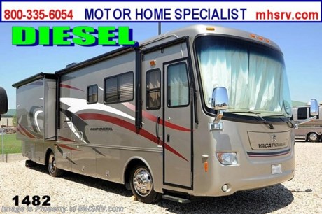 &lt;a href=&quot;http://www.mhsrv.com/holiday-rambler-rv/&quot;&gt;&lt;img src=&quot;http://www.mhsrv.com/images/sold-holidayrambler.jpg&quot; width=&quot;383&quot; height=&quot;141&quot; border=&quot;0&quot; /&gt;&lt;/a&gt; **Consignment** Used Holiday Rambler RV /TX 6/24/13/ - 2008 Holiday Rambler Vacationer (34SBD) with 2 slides and only 10,611 miles. This RV is approximately 34 feet in length with a 325 HP Cummins engine, Allison 6 speed automatic transmission, Roadmaster chassis, power mirrors with heat, 6KW Onan generator, power patio awning, door awning, slide-out room toppers, electric/gas water heater, pass-thru storage, bay heater, 4K lb. hitch, automatic hydraulic leveling system, 3 camera monitoring system, dual pane windows, solid surface kitchen counter, convection microwave, 2 ducted roof A/Cs, bedroom TV 2 LED TVs with CD/DVD player &amp; surround sound system in the living room. For additional information and photos please visit Motor Home Specialist at www.MHSRV .com or call 800-335-6054.