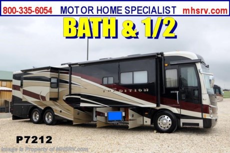 &lt;a href=&quot;http://www.mhsrv.com/american-coach-rv/&quot;&gt;&lt;img src=&quot;http://www.mhsrv.com/images/sold-americancoach.jpg&quot; width=&quot;383&quot; height=&quot;141&quot; border=&quot;0&quot; /&gt;&lt;/a&gt; Used American Coach RV /TX 6/24/13 - 2008 American Tradition (42F) with 3 slides and 43,242 miles. This bath &amp; 1/2 RV is approximately 42 feet in length with a 425 HP Cummins with side radiator, Allison 6 speed automatic transmission, Spartan raised rail chassis with IFS and tag axle, power mirrors with heat, GPS, power windows and locks, 10KW Onan generator with AGS on power slide, power patio and door awnings, window awnings, slide-out room toppers, Aqua Hot, 50 Amp power cord reel, pass-thru storage with side swing baggage doors, 2 half length slide-out trays, aluminum wheels, 15K lb. hitch, automatic hydraulic and air leveling systems, 3 camera monitoring system,  exterior entertainment center, 2 inverters, ceramic tile floors, solid surface counters, washer/dryer combo, dual pane windows, convection microwave, king size dual sleep number bed, 3 ducted roof A/Cs with heat pump and 3 LCD TVs. For additional information and photos please visit Motor Home Specialist at www.MHSRV .com or call 800-335-6054.