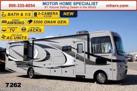 /TN 4/15/14 &lt;a href=&quot;http://www.mhsrv.com/thor-motor-coach/&quot;&gt;&lt;img src=&quot;http://www.mhsrv.com/images/sold-thor.jpg&quot; width=&quot;383&quot; height=&quot;141&quot; border=&quot;0&quot;/&gt;&lt;/a&gt; 2014 CLOSEOUT! Receive a $1,000 VISA Gift Card with purchase from Motor Home Specialist while supplies last!   &lt;object width=&quot;400&quot; height=&quot;300&quot;&gt;&lt;param name=&quot;movie&quot; value=&quot;//www.youtube.com/v/kmlpm26tPJA?hl=en_US&amp;amp;version=3&quot;&gt;&lt;/param&gt;&lt;param name=&quot;allowFullScreen&quot; value=&quot;true&quot;&gt;&lt;/param&gt;&lt;param name=&quot;allowscriptaccess&quot; value=&quot;always&quot;&gt;&lt;/param&gt;&lt;embed src=&quot;//www.youtube.com/v/kmlpm26tPJA?hl=en_US&amp;amp;version=3&quot; type=&quot;application/x-shockwave-flash&quot; width=&quot;400&quot; height=&quot;300&quot; allowscriptaccess=&quot;always&quot; allowfullscreen=&quot;true&quot;&gt;&lt;/embed&gt;&lt;/object&gt;   New 2014 MSRP $129,364. Thor Motor Coach Hurricane 34E Bath &amp; 1/2 Model. This all new Class A motor home measures approximately 35 feet 5 inches in length &amp; features a 22,000 lb. Ford chassis, a V-10 Ford engine, (2) slide-out rooms, a leatherette U-Shaped dinette &amp; a feature wall LCD TV that is viewable even when traveling. Other exciting new features on the 2014 Hurricane 34E include all new progressive styled front and rear caps, taller interior ceiling heights (now 82 inches), a floor to ceiling pantry, a leatherette hide-a-bed sofa, stack washer/dryer prep, automatic leveling jacks, an Onan generator, second auxiliary batteries, electric/gas water heater, rear roof air conditioner, electric entry step, 5,000 lb. hitch and much more. Optional equipment includes the Vintage Maple wood package, Carbon HD-Max exterior, bedroom LCD TV, exterior entertainment center, solid surface kitchen counter, electric drop down over head bunk above captain&#39;s chairs, heated holding tank pads, power roof vent, valve stem extenders and power driver seat. FOR FOR INTERNET SALE PRICE, ADDITIONAL DETAILS, VIDEOS &amp; MORE PLEASE VISIT MOTOR HOME SPECIALIST at MHSRV .com or Call 800-335-6054. At Motor Home Specialist we DO NOT charge any prep or orientation fees like you will find at other dealerships. All sale prices include a 200 point inspection, interior &amp; exterior wash &amp; detail of vehicle, a thorough coach orientation with an MHS technician, an RV Starter&#39;s kit, a nights stay in our delivery park featuring landscaped and covered pads with full hook-ups and much more! Read From Thousands of Testimonials at MHSRV .com and See What They Had to Say About Their Experience at Motor Home Specialist. WHY PAY MORE?...... WHY SETTLE FOR LESS?