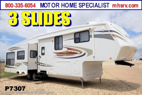 &lt;a href=&quot;http://www.mhsrv.com/5th-wheels/&quot;&gt;&lt;img src=&quot;http://www.mhsrv.com/images/sold-5thwheel.jpg&quot; width=&quot;383&quot; height=&quot;141&quot; border=&quot;0&quot; /&gt;&lt;/a&gt; Used Jayco RV /TX 7/18/13/ - 11 Jayco Eagle (351RLTS) is approximately 38 feet in length with 3 slides, power patio awning, electric/gas water heater, 50 Amp service, pass-thru storage, aluminum wheels, black tank rinsing system, water filtration system, exterior shower, roof ladder, sofa with queen hide-a-bed, free standing table that extends, 4 dinette chairs, 2 Lazy Boy style recliners, day/night shades, ceiling fan, fireplace, pull out kitchen counter, microwave, 3 burner range with oven, sink covers, refrigerator, all in 1 bath, glass door shower, 2 ducted roof A/Cs and a LCD TV with CD/DVD player. For additional information and photos please visit Motor Home Specialist at www.MHSRV.com or call 800-335-6054. 