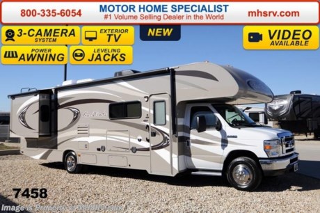 /TX 5/7/14 &lt;a href=&quot;http://www.mhsrv.com/thor-motor-coach/&quot;&gt;&lt;img src=&quot;http://www.mhsrv.com/images/sold-thor.jpg&quot; width=&quot;383&quot; height=&quot;141&quot; border=&quot;0&quot;/&gt;&lt;/a&gt; 2014 CLOSEOUT! Receive a $1,000 VISA Gift Card with purchase from Motor Home Specialist while supplies last!  &lt;object width=&quot;400&quot; height=&quot;300&quot;&gt;&lt;param name=&quot;movie&quot; value=&quot;//www.youtube.com/v/zb5_686Rceo?version=3&amp;amp;hl=en_US&quot;&gt;&lt;/param&gt;&lt;param name=&quot;allowFullScreen&quot; value=&quot;true&quot;&gt;&lt;/param&gt;&lt;param name=&quot;allowscriptaccess&quot; value=&quot;always&quot;&gt;&lt;/param&gt;&lt;embed src=&quot;//www.youtube.com/v/zb5_686Rceo?version=3&amp;amp;hl=en_US&quot; type=&quot;application/x-shockwave-flash&quot; width=&quot;400&quot; height=&quot;300&quot; allowscriptaccess=&quot;always&quot; allowfullscreen=&quot;true&quot;&gt;&lt;/embed&gt;&lt;/object&gt; For Lowest Price &amp; Largest Selection Visit the #1 Volume Selling Dealer in the World at MHSRV .com or Call 800-335-6054. MSRP $108,457. New 2014 Thor Motor Coach Four Winds Class C RV. Model 31L with Ford E-450 chassis, Ford Triton V-10 engine and measures approximately 32 feet 7 inches in length.  The Four Winds 31L features the Premier Package which includes solid surface kitchen countertop with pressed dinette top, roller shades, power charging center for electronics, enclosed area for sewer tank valves, water filter system, LED ceiling lights, black tank flush, 30 inch over the range microwave and exterior speakers. Optional equipment includes the HD-Max exterior, exterior entertainment center, child safety tether, 12V attic fan, upgraded 15.0 BTU A/C, second auxiliary battery, spare tire, hydraulic leveling jacks, heated exterior mirrors with integrated side view cameras, power driver&#39;s chair, cockpit carpet mat, wood dash appliqu&#233; as well as leatherette driver and passenger captain&#39;s chairs. The Four Winds 31L Class C RV has an incredible list of standard features including power windows and locks, mid-ship TV with DVD player, bedroom LED TV with DVD player, 3 burner high output range top with oven, gas/electric water heater, holding tanks with heat pads, auto transfer switch, wheel liners, valve stem extenders, keyless entry, automatic electric patio awning, back-up monitor, double door refrigerator, roof ladder, 4000 Onan Micro Quiet generator, slick fiberglass exterior, full extension drawer glides, bedspread &amp; pillow shams and much more. FOR ADDITIONAL INFORMATION, BROCHURE, WINDOW STICKER, PHOTOS &amp; VIDEOS PLEASE VISIT MOTOR HOME SPECIALIST AT MHSRV .com or CALL 800-335-6054. At Motor Home Specialist we DO NOT charge any prep or orientation fees like you will find at other dealerships. All sale prices include a 200 point inspection, interior &amp; exterior wash &amp; detail of vehicle, a thorough coach orientation with an MHS technician, an RV Starter&#39;s kit, a nights stay in our delivery park featuring landscaped and covered pads with full hook-ups and much more! Read From Thousands of Testimonials at MHSRV .com and See What They Had to Say About Their Experience at Motor Home Specialist. WHY PAY MORE?...... WHY SETTLE FOR LESS?