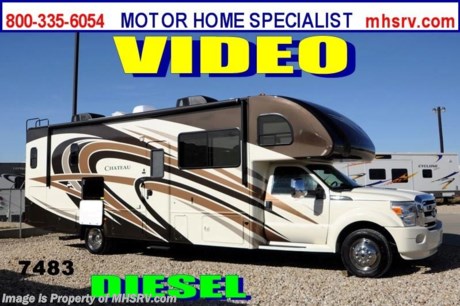 /TX 2/25/2014 &lt;a href=&quot;http://www.mhsrv.com/thor-motor-coach/&quot;&gt;&lt;img src=&quot;http://www.mhsrv.com/images/sold-thor.jpg&quot; width=&quot;383&quot; height=&quot;141&quot; border=&quot;0&quot;/&gt;&lt;/a&gt; Receive a $1,000 VISA Gift Card with purchase at The #1 Volume Selling Motor Home Dealer in the World! Offer expires March 31st, 2013. Visit MHSRV .com or Call 800-335-6054 for complete details.   &lt;object width=&quot;400&quot; height=&quot;300&quot;&gt;&lt;param name=&quot;movie&quot; value=&quot;//www.youtube.com/v/U2vRrY8X8lc?hl=en_US&amp;amp;version=3&quot;&gt;&lt;/param&gt;&lt;param name=&quot;allowFullScreen&quot; value=&quot;true&quot;&gt;&lt;/param&gt;&lt;param name=&quot;allowscriptaccess&quot; value=&quot;always&quot;&gt;&lt;/param&gt;&lt;embed src=&quot;//www.youtube.com/v/U2vRrY8X8lc?hl=en_US&amp;amp;version=3&quot; type=&quot;application/x-shockwave-flash&quot; width=&quot;400&quot; height=&quot;300&quot; allowscriptaccess=&quot;always&quot; allowfullscreen=&quot;true&quot;&gt;&lt;/embed&gt;&lt;/object&gt; MSRP $159,880. 2014 Thor Motor Coach 33SW Super C model motor home with a full wall slide. This unit is powered by the powerful 300 HP Powerstroke 6.7L diesel engine with 660 lb. ft. of torque. It rides on a Ford F-550 chassis with a 6-speed automatic transmission and boast a big 10,000 lb. hitch, rear pass-thru MEGA-Storage, extreme duty 4 wheel ABS disc brakes and an electronic brake controller integrated into the dash. Options include the beautiful Palm Beach full body paint exterior, Vintage Maple cabinetry, single child safety tether, (2) 12V attic fans including one in the overhead bunk area, exterior entertainment center and an upgraded 6.0 KW Onan diesel generator. The Chateau 33SW is approximately 34 feet 6 inches long and also features a plush U-shaped dinette and sofa, (2) roof air conditioners, gel coat fiberglass exterior, power patio awning, automatic hydraulic leveling system, residential refrigerator, house inverter, 30 inch over the range microwave, back-up monitor with side view cameras, remote heated exterior mirrors, power windows and locks, leatherette driver &amp; passenger captain&#39;s chairs, fiberglass running boards, keyless cab entry, valve stem extenders, soft touch ceilings, bedroom LCD TV with DVD player, large LCD TV with DVD player in the living area on a swivel, heated holding tanks and a king sized bed with upgraded mattress. Motor Home Specialist is the #1 Thor Motor Coach Dealer in the World. For additional information about this incredible Super C motor home please feel free to visit MHSRV .com or call Motor Home Specialist at 800-335-6054. At Motor Home Specialist we DO NOT charge any prep or orientation fees like you will find at other dealerships. All sale prices include a 200 point inspection, interior &amp; exterior wash &amp; detail of vehicle, a thorough coach orientation with an MHS technician, an RV Starter&#39;s kit, a nights stay in our delivery park featuring landscaped and covered pads with full hook-ups and much more! Read From Thousands of Testimonials at MHSRV .com and See What They Had to Say About Their Experience at Motor Home Specialist. WHY PAY MORE?...... WHY SETTLE FOR LESS?