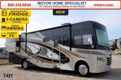 /OK 5/1/14 &lt;a href=&quot;http://www.mhsrv.com/thor-motor-coach/&quot;&gt;&lt;img src=&quot;http://www.mhsrv.com/images/sold-thor.jpg&quot; width=&quot;383&quot; height=&quot;141&quot; border=&quot;0&quot;/&gt;&lt;/a&gt; 2014 CLOSEOUT! Receive a $1,000 VISA Gift Card with purchase from Motor Home Specialist while supplies last!   &lt;object width=&quot;400&quot; height=&quot;300&quot;&gt;&lt;param name=&quot;movie&quot; value=&quot;//www.youtube.com/v/43jBXBFPE9s?version=3&amp;amp;hl=en_US&quot;&gt;&lt;/param&gt;&lt;param name=&quot;allowFullScreen&quot; value=&quot;true&quot;&gt;&lt;/param&gt;&lt;param name=&quot;allowscriptaccess&quot; value=&quot;always&quot;&gt;&lt;/param&gt;&lt;embed src=&quot;//www.youtube.com/v/43jBXBFPE9s?version=3&amp;amp;hl=en_US&quot; type=&quot;application/x-shockwave-flash&quot; width=&quot;400&quot; height=&quot;300&quot; allowscriptaccess=&quot;always&quot; allowfullscreen=&quot;true&quot;&gt;&lt;/embed&gt;&lt;/object&gt; 
&lt;object width=&quot;400&quot; height=&quot;300&quot;&gt;&lt;param name=&quot;movie&quot; value=&quot;http://www.youtube.com/v/_D_MrYPO4yY?version=3&amp;amp;hl=en_US&quot;&gt;&lt;/param&gt;&lt;param name=&quot;allowFullScreen&quot; value=&quot;true&quot;&gt;&lt;/param&gt;&lt;param name=&quot;allowscriptaccess&quot; value=&quot;always&quot;&gt;&lt;/param&gt;&lt;embed src=&quot;http://www.youtube.com/v/_D_MrYPO4yY?version=3&amp;amp;hl=en_US&quot; type=&quot;application/x-shockwave-flash&quot; width=&quot;400&quot; height=&quot;300&quot; allowscriptaccess=&quot;always&quot; allowfullscreen=&quot;true&quot;&gt;&lt;/embed&gt;&lt;/object&gt;

 MSRP $142,433. The All New 2014 Thor Motor Coach Miramar 32.1 Model. This luxury class A gas motor home measures approximately 34 feet in length and features 2 slides, a U-shaped dinette, Always-in-View TV slide system, and an additional chair. Optional equipment includes the Tuxedo HD-Max exterior and electric overhead drop down bunk. The 2014 Thor Motor Coach Miramar also features one of the most impressive lists of standard equipment in the RV industry including a Ford Triton V-10 engine, 5-speed automatic transmission, Ford 22 Series chassis with 22.5 Michelin tires and high polished aluminum wheels, automatic leveling system with touch pad controls, power patio awning, slide-out room awning toppers, heated/remote exterior mirrors with integrated side view cameras, side hinged baggage doors, halogen headlamps with LED accent lights, heated and enclosed holding tanks, residential refrigerator, solid surface kitchen sink, LCD TVs, DVD, 5500 Onan generator, gas/electric water heater and much more. CALL MOTOR HOME SPECIALIST at 800-335-6054 or Visit MHSRV .com FOR ADDITONAL PHOTOS, DETAILS, BROCHURE, WINDOW STICKER, VIDEOS &amp; MORE. At Motor Home Specialist we DO NOT charge any prep or orientation fees like you will find at other dealerships. All sale prices include a 200 point inspection, interior &amp; exterior wash &amp; detail of vehicle, a thorough coach orientation with an MHS technician, an RV Starter&#39;s kit, a nights stay in our delivery park featuring landscaped and covered pads with full hook-ups and much more! Read From Thousands of Testimonials at MHSRV .com and See What They Had to Say About Their Experience at Motor Home Specialist. WHY PAY MORE?...... WHY SETTLE FOR LESS?