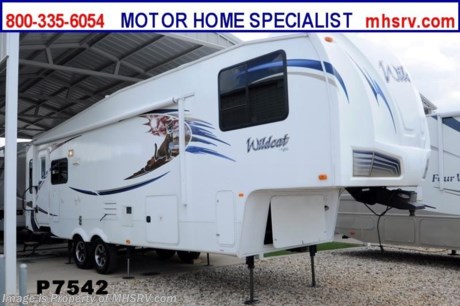 &lt;a href=&quot;http://www.mhsrv.com/5th-wheels/&quot;&gt;&lt;img src=&quot;http://www.mhsrv.com/images/sold-5thwheel.jpg&quot; width=&quot;383&quot; height=&quot;141&quot; border=&quot;0&quot; /&gt;&lt;/a&gt; Used Forest River RV / TX 7/29/13/ - 2011 Forest River Wildcat (302RL) is approximately 32 feet in length with 2 slides, power patio awning, water heater, 50 Amp service, pass-thru storage, aluminum wheels, black tank rinsing system, exterior shower, roof ladder, automatic hydraulic leveling system, LCD TV with CD/DVD player, sofa with sleeper, free standing table that extends, day/night shades, fireplace, microwave, 3 burner range with oven, sink covers, solid surface kitchen counter, refrigerator, all in 1 bath, glass door shower and much more.