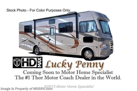 /PA 2/25/2014 &lt;a href=&quot;http://www.mhsrv.com/thor-motor-coach/&quot;&gt;&lt;img src=&quot;http://www.mhsrv.com/images/sold-thor.jpg&quot; width=&quot;383&quot; height=&quot;141&quot; border=&quot;0&quot;/&gt;&lt;/a&gt; YEAR END CLOSE-OUT! Purchase this unit anytime before Dec. 30th, 2013 and MHSRV will Donate $1,000 to Cook Children&#39;s. Complete details at MHSRV .com or 800-335-6054. For the Lowest Price &amp; Largest Selection Visit Motor Home Specialist, the #1 Volume Selling Dealer in the World! &lt;object width=&quot;400&quot; height=&quot;300&quot;&gt;&lt;param name=&quot;movie&quot; value=&quot;http://www.youtube.com/v/IK6i7SriLik?version=3&amp;amp;hl=en_US&quot;&gt;&lt;/param&gt;&lt;param name=&quot;allowFullScreen&quot; value=&quot;true&quot;&gt;&lt;/param&gt;&lt;param name=&quot;allowscriptaccess&quot; value=&quot;always&quot;&gt;&lt;/param&gt;&lt;embed src=&quot;http://www.youtube.com/v/IK6i7SriLik?version=3&amp;amp;hl=en_US&quot; type=&quot;application/x-shockwave-flash&quot; width=&quot;400&quot; height=&quot;300&quot; allowscriptaccess=&quot;always&quot; allowfullscreen=&quot;true&quot;&gt;&lt;/embed&gt;&lt;/object&gt;For the Lowest Price Please Visit MHSRV .com or Call 800-335-6054. #1 Volume Selling Dealer in the World! MSRP $102,828. New 2014 Thor Motor Coach A.C.E. Model 27.1 features a huge slide-out room and king sized bed. The A.C.E. is the class A &amp; C Evolution. It Combines many of the most popular features of a class A motor home and a class C motor home to make something truly unique to the RV industry. This unit measures approximately 28 feet 7 inches in length. Optional equipment includes beautiful Lucky Penny HD-Max exterior, exterior 32&quot; TV, LCD TV &amp; DVD player in master bedroom, upgraded 15.0 BTU ducted roof A/C unit, second auxiliary battery and a power vent in bathroom. The A.C.E. also features a LCD TV, drop down overhead bunk, heated power side mirrors with integrated side view cameras, automatic leveling jacks with touch pad controls, a mud-room, a Ford Triton V-10 engine, roof ladder and much more. FOR ADDITIONAL INFORMATION, VIDEO, MSRP, BROCHURE, PHOTOS &amp; MORE PLEASE CALL 800-335-6054 or VISIT MHSRV .com At Motor Home Specialist we DO NOT charge any prep or orientation fees like you will find at other dealerships. All sale prices include a 200 point inspection, interior &amp; exterior wash &amp; detail of vehicle, a thorough coach orientation with an MHS technician, an RV Starter&#39;s kit, a nights stay in our delivery park featuring landscaped and covered pads with full hook-ups and much more! Read From Thousands of Testimonials at MHSRV .com and See What They Had to Say About Their Experience at Motor Home Specialist. WHY PAY MORE?...... WHY SETTLE FOR LESS?
