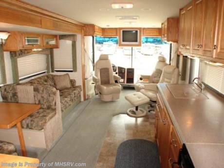 &lt;a href=&quot;http://www.mhsrv.com/inventory_mfg.asp?brand_id=239&quot;&gt;&lt;img src=&quot;http://www.mhsrv.com/images/sold-gulfstream.jpg&quot; width=&quot;383&quot; height=&quot;141&quot; border=&quot;0&quot; /&gt;&lt;/a&gt;*Consignment Unit* Picked Up Gulf Stream Crescendo 36&#39; W/ 2 Slides, model 8356, 300HP diesel engine, Allison 6-speed transmission, Onan 7.5K quiet diesel generator, FIBERGLASS ROOF, Xantrex inverter, Power Gear hydraulic levelers, dual ducted roof A/Cs, back-up camera with audio, air ride suspension, air brakes with ABS, tilt-telescopic wheel, power mirrors with heat, two TVs, VCR/DVD combo, refrigerator, three burner stove top, microwave/convection oven, solid surface counters, booth dinette sleeper, hide-a-bed sofa sleeper, side bath with tub-shower, slide-out rear wardrobe closet, patio awning, full pass through basement storage, full length mud flap, hitch receiver with Falcon-2 tow bar, roof ladder, 50 amp shore line, slide-out toppers, non-smoker, and 20K miles. 