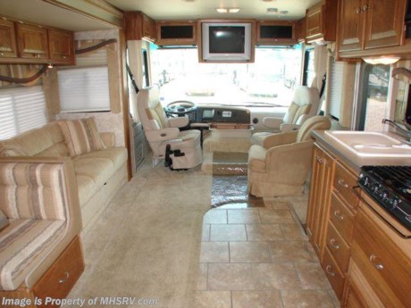 &lt;a href=&quot;http://www.mhsrv.com/other-rvs-for-sale/tiffin-rv/&quot;&gt;&lt;img src=&quot;http://www.mhsrv.com/images/sold-tiffin.jpg&quot; width=&quot;383&quot; height=&quot;141&quot; border=&quot;0&quot; /&gt;&lt;/a&gt;
Used Class A RV - Sold June 6, 2008 - 2006 Tiffin Allegro 35.5&#39; W/ 3 Slides, LOW MILES! LIKE NEW! 35TSA floor plan with a workstation &amp; sitting area in bedroom. This RV comes equipped with an 8.1L Vortec engine on the 22-Series Workhorse chassis, Allison 5-speed transmission, Onan 7K generator, Atwood coach levelers, FIBERGLASS ROOF, one-piece windshield, KVH Trac-Vision R4 fully automatic satellite, dual ducted roof A/Cs, rear vision monitor with audio, power remote mirrors with defrost, cab fans, Flexsteel&#39;s pilot seat with 6-way electric controls, two TVs, DVD/VCR combo, sofa sleeper, booth dinette, refrigerator with ice maker, three burner range, convection microwave, split bath with shower, private toilet, rear wardrobe closet, patio awning, basement storage, roof ladder, 5K hitch receiver, slide-out topper awnings, 50 amp shore line, non-smoker, AND ONLY 2K MILES. Please feel free to call us at 800-335-6054 or log-on to our website to learn more about this motor home. 