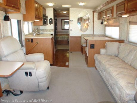 &lt;a href=&quot;http://www.mhsrv.com/other-rvs-for-sale/winnebago-rvs/&quot;&gt;&lt;img src=&quot;http://www.mhsrv.com/images/sold-winnebago.jpg&quot; width=&quot;383&quot; height=&quot;141&quot; border=&quot;0&quot; /&gt;&lt;/a&gt;
Pre-Owned Motor Home Sold 02/26/09 - Winnebago RVs - Emergency 911 Inventory Reduction Sale. Priced Below N.A.D.A. Guide&#39;s Low Wholesale or Trade-In Value (N.A.D.A. Low Retail = $37,580) (Low Wholesale = $29,890) 1999 Winnebago Chieftain 34&#39; with 2 slides, model 35U, Ford V-10 engine, Onan 5KW generator, HWH hydraulic leveling jacks, back-up camera with audio, cruise control, tilt wheel, cab fans, power mirrors with heat, 8-disc CD changer, leather seats with power on the drivers side, convection/microwave, gas stovetop, gas oven, water heater, two TVs, DHS surround sound, VCR, 4-door refrigerator with ice maker, private toilet, EMS, dual pane glass, day/night shades, booth dinette sleeper, recliner, fantastic fans, solid surface kitchen counter, queen bed, patio awning, roof ladder, power entrance steps, wheel simulators, gravel shield, drivers door, exterior shower, fiberglass roof, solar panel, slide-out awning toppers, window awning, dual ducted roof A/Cs, 49K miles and much more.