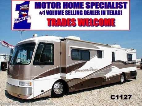 &lt;a href=&quot;http://www.mhsrv.com/other-rvs-for-sale/american-coach-rv/&quot;&gt;&lt;img src=&quot;http://www.mhsrv.com/images/sold-americancoach.jpg&quot; width=&quot;383&quot; height=&quot;141&quot; border=&quot;0&quot; /&gt;&lt;/a&gt;
Sold  &lt;a href=&quot;http://www.mhsrv.com/inventory.asp&quot; style=&quot;text-decoration: none;&quot; style=&quot;color: Black&quot;target=&quot;_blank&quot;&gt;American Motorhome&lt;/a&gt; - 11/02/08 - **Consignment Unit** &lt;a href=&quot;http://www.mhsrv.com/pre-owned-RVs.htm&quot; style=&quot;text-decoration: none;&quot; style=&quot;color: Black&quot;target=&quot;_blank&quot;&gt;Pre-Owned RV&lt;/a&gt; 1999 American Dream 40&#39; W/ Slide, model 40VS. This RV comes equipped with a 330HP diesel engine on the Spartan chassis with Independent Front Suspension, Allison 6-speed transmission, Onan 7.5K quiet diesel generator, Power Gear hydraulic coach levelers, dual ducted roof A/Cs, Datron fully automatic satellite, 2000 watt inverter, full air ride suspension with ABS, air brakes, exhaust brake, rear vision monitor with audio, aluminum wheels, leather pilot &amp; co-pilot seats with electric controls, leather sofa sleeper, ceramic tile flooring, day/night shades throughout, (3) TVs, DVD, VCR, 10-disc CD changer, solid surface counters, dinette table &amp; chairs, double door refrigerator with ice maker, WASHER/DRYER COMBO, convection/microwave, split bath with shower, private toilet, hall wardrobe closet, (2) attic fans with rain sensors, patio &amp; window awnings, full pass thru basement storage, rear rock guard, roof ladder, solar panel, spot light, 10K hitch receiver, 10 gallon water heater, slide-out topper awnings, non-smoker, and 55K miles. Get pre-approved now with our &lt;a href=&quot;http://www.mhsrv.com/finance-your-rv.htm&quot; style=&quot;text-decoration: none;&quot; style=&quot;color: Black&quot;target=&quot;_blank&quot;&gt;RV Financing&lt;/a&gt; at Motor Home Specialist, the #1 &lt;a href=&quot;http://www.mhsrv.com/texas-rv-dealer.htm&quot; style=&quot;text-decoration: none;&quot; style=&quot;color: Black&quot;target=&quot;_blank&quot;&gt;Texas RV Dealers&lt;/a&gt;. View additional &lt;a href=&quot;http://www.mhsrv.com/rv-virtual-tours.htm&quot; style=&quot;text-decoration: none;&quot; style=&quot;color: Black&quot;target=&quot;_blank&quot;&gt;motor home photos&lt;/a&gt; of this &lt;a href=&quot;http://www.mhsrv.com/inventory.asp&quot; style=&quot;text-decoration: none;&quot; style=&quot;color: Black&quot;target=&quot;_blank&quot;&gt;Used RV&lt;/a&gt; or learn more about one of the largest selections of &lt;a href=&quot;http://www.mhsrv.com/used-rvs.htm&quot;style=&quot;text-decoration: none;&quot; style=&quot;color: Black&quot;target=&quot;_blank&quot;&gt;Used RVs&lt;/a&gt; in the country at &lt;a href=&quot;http://www.mhsrv.com&quot; style=&quot;text-decoration: none;&quot; style=&quot;color: Black&quot;target=&quot;_blank&quot;&gt;www.mhsrv.com&lt;/a&gt; or call 800-335-6054.
