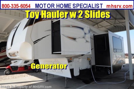 Used Keystone RV for Sale- SOLD /TX 9/11/2013 2008 Keystone Fuzion (M302) toy hauler is approximately 35 feet in length with 2 slides, a 5.5KW Onan generator, power patio awning, water heater, 50 Amp service, pass-thru storage, aluminum wheels, black tank rinsing system, roof ladder, exterior entertainment system, external fuel point, sofa , large U-shape booth converts to sleeper, day/night shades, ceiling fan, fold up counter, microwave, 3 burner range with oven, sink covers, ice maker, solid surface counters, refrigerator, glass door shower, pillow top mattress, 2 ducted roof A?Cs and 2 LCD TVs with CD/DVD players. For additional information and photos please visit Motor Home Specialist at www.MHSRV .com or call 800-335-6054. 