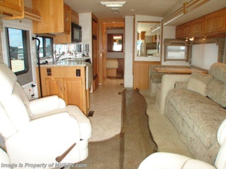 &lt;a href=&quot;http://www.mhsrv.com/other-rvs-for-sale/itasca-rv/&quot;&gt;&lt;img src=&quot;http://www.mhsrv.com/images/sold_itasca.jpg&quot; width=&quot;383&quot; height=&quot;141&quot; border=&quot;0&quot; /&gt;&lt;/a&gt;
Class a motor home - sold 06/25/08 - 2004 Itasca Sun Cruiser 33.5&#39; W/ 2 Slides, model 33V. This RV comes equipped with an 8.1L Vortec engine on the Workhorse chassis, Allison&#39;s 5-speed transmission, Onan 5.5K generator, HWH hydraulic levelers, Energy Management System, Trac-Vision fully automatic satellite, FIBERGLASS ROOF, Dimension&#39;s inverter, rear vision monitor with audio, Central heat &amp; A/C unit, A&amp;E power patio awning, power front sun visors, two TVs, DVD/VCR combo, leather pilot &amp; co-pilot seats, sofa sleeper with electric controls, solid surface counters, convection microwave, refrigerator with ice maker, three burner range, day/night shades, dual pane windows, split bath with shower, private toilet, rear wardrobe closet, dual attic fans, basement storage, rear hitch receiver, roof ladder, 50 amp shore line, slide-out topper awnings, non-smoker, AND ONLY 8K MILES. 