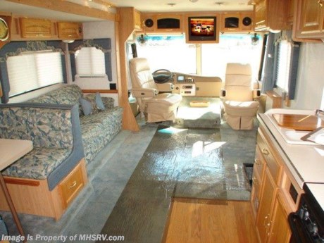 &lt;a href=&quot; http://www.mhsrv.com/other-rvs-for-sale/georgie-boy-rvs/&quot;&gt;&lt;img src=&quot;http://www.mhsrv.com/images/sold-georgieboy.jpg&quot; width=&quot;383&quot; height=&quot;141&quot; border=&quot;0&quot; /&gt;&lt;/a&gt;
class a motorhome - sold 08/01/08 - 2000 Georgie Boy Cruise Master 35.5&#39; W/ Slide, model 3515. This RV comes equipped with a Triton V-10 engine on the Ford chassis, Onan 5.5K generator, Big Foot hydraulic levelers, King Dome satellite, A&amp;E patio awning, rear vision monitor, Flexsteel Ultraleather pilot &amp; co-pilot seats with electric controls on driver&#39;s, power remote mirrors with defrost, cab fans, cruise control, tilt-wheel, Sony in-dash stereo with CD, (2) TVs, DVD, VCR, hide-a-bed sofa sleeper, day/night shades, booth dinette sleeper, refrigerator, three burner range with oven, microwave, side bath with tub-shower, rear wardrobe closet, pass thru basement storage, rear gravel guard, hitch receiver, roof ladder, non-smoker, and 33K miles. 