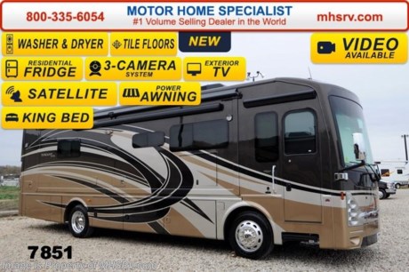 /CAN 5/19/2014 &lt;a href=&quot;http://www.mhsrv.com/thor-motor-coach/&quot;&gt;&lt;img src=&quot;http://www.mhsrv.com/images/sold-thor.jpg&quot; width=&quot;383&quot; height=&quot;141&quot; border=&quot;0&quot;/&gt;&lt;/a&gt; 2014 CLOSEOUT! Receive a $1,000 VISA Gift Card with purchase from Motor Home Specialist while supplies last! Visit MHSRV .com or Call 800-335-6054 for complete details.  Sale Price at MHSRV .com or Call 800-335-6054.  Family Owned &amp; Operated and the #1 Volume Selling Motor Home Dealer in the World as well as the #1 Thor Motor Coach Dealer in the World.   MSRP $277,134.  New 2014 Thor Motor Coach Tuscany w/3 Slides Model 34ST - This luxury diesel motor home measures approximately 35 feet in length and is highlighted by the large U-shaped booth, 46 inch LCD TV, king bed, residential refrigerator, stack washer/dryer, dual roof A/C’s, 360 HP Cummins Engine w/800 ft lb. torque, Freightliner XC raised rail chassis, 8 KW Onan diesel generator and a 2000 Watt inverter w/100 Amp charge. Options include an exterior entertainment center, Winegard Traveler HD Satellite, 32&quot; LCD TV in overhead and beautiful full body paint. For additional coach information, brochures, window sticker, videos, photos, Tuscany reviews &amp; testimonials as well as additional information about Motor Home Specialist and our manufacturers please visit us at MHSRV .com or call 800-335-6054. At Motor Home Specialist we DO NOT charge any prep or orientation fees like you will find at other dealerships. All sale prices include a 200 point inspection, interior &amp; exterior wash &amp; detail of vehicle, a thorough coach orientation with an MHS technician, an RV Starter&#39;s kit, a nights stay in our delivery park featuring landscaped and covered pads with full hook-ups and much more. WHY PAY MORE?... WHY SETTLE FOR LESS?