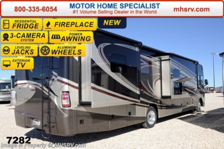 /MA 5/30/2014 &lt;a href=&quot;http://www.mhsrv.com/thor-motor-coach/&quot;&gt;&lt;img src=&quot;http://www.mhsrv.com/images/sold-thor.jpg&quot; width=&quot;383&quot; height=&quot;141&quot; border=&quot;0&quot;/&gt;&lt;/a&gt; 2014 CLOSEOUT! Receive a $1,000 VISA Gift Card with purchase from Motor Home Specialist while supplies last!   &lt;object width=&quot;400&quot; height=&quot;300&quot;&gt;&lt;param name=&quot;movie&quot; value=&quot;http://www.youtube.com/v/_D_MrYPO4yY?version=3&amp;amp;hl=en_US&quot;&gt;&lt;/param&gt;&lt;param name=&quot;allowFullScreen&quot; value=&quot;true&quot;&gt;&lt;/param&gt;&lt;param name=&quot;allowscriptaccess&quot; value=&quot;always&quot;&gt;&lt;/param&gt;&lt;embed src=&quot;http://www.youtube.com/v/_D_MrYPO4yY?version=3&amp;amp;hl=en_US&quot; type=&quot;application/x-shockwave-flash&quot; width=&quot;400&quot; height=&quot;300&quot; allowscriptaccess=&quot;always&quot; allowfullscreen=&quot;true&quot;&gt;&lt;/embed&gt;&lt;/object&gt; #1 Volume Selling Dealer in the World! For the Lowest Prices &amp; Largest Selection Visit MHSRV .com or Call 800-335-6054. MSRP $167,769. The new 2014.5 Thor Motor Coach Challenger includes all new front and rear caps, frameless windows, increased storage capacity, updated dash, Flexsteel driver&#39;s and passenger&#39;s chairs, detachable shore cord, 100 gallon fresh water tank, LED lighting, updated decor, Whirlpool microwave, residential refrigerator, 1800 Watt inverter and a larger bedroom TV. This luxury RV measures approximately 37 feet 10 inches in length and features (3) slide-out rooms. The all new DT floor plan is highlighted by the extendable L-Shaped sofa &amp; fireplace in the living room, the U-shaped booth dinette and the large double lavy bathroom. Optional equipment Cherry Pearl II full body paint exterior, 3-burner range with oven, electric over head bunk and dual pane windows.  The 2014.5 Thor Motor Coach Challenger also features one of the most impressive lists of standard equipment in the RV industry including a Ford Triton V-10 engine, 5-speed automatic transmission, 22-Series ford chassis with aluminum wheels, fully automatic hydraulic leveling system, electric patio awning, side hinged baggage doors, exterior entertainment package, iPod docking station, DVD, day/night shades, solid surface kitchen counter, dual roof A/C units, 5500 Onan generator, gas/electric water heater, heated and enclosed holding tanks and much more. For additional photos, details, videos &amp; SALE PRICE please visit Motor Home Specialist, the #1 Volume Selling Dealer in the World, at MHSRV .com or Call 800-335-6054. At Motor Home Specialist we DO NOT charge any prep or orientation fees like you will find at other dealerships. All sale prices include a 200 point inspection, interior &amp; exterior wash &amp; detail of vehicle, a thorough coach orientation with an MHS technician, an RV Starter&#39;s kit, a nights stay in our delivery park featuring landscaped and covered pads with full hook-ups and much more! Read From Thousands of Testimonials at MHSRV .com and See What They Had to Say About Their Experience at Motor Home Specialist. WHY PAY MORE?...... WHY SETTLE FOR LESS?