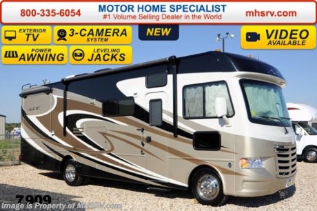 /TX 6/9/2014 &lt;a href=&quot;http://www.mhsrv.com/thor-motor-coach/&quot;&gt;&lt;img src=&quot;http://www.mhsrv.com/images/sold-thor.jpg&quot; width=&quot;383&quot; height=&quot;141&quot; border=&quot;0&quot;/&gt;&lt;/a&gt; 2014 CLOSEOUT! Receive a $1,000 VISA Gift Card with purchase from Motor Home Specialist while supplies last!  &lt;object width=&quot;400&quot; height=&quot;300&quot;&gt;&lt;param name=&quot;movie&quot; value=&quot;http://www.youtube.com/v/IK6i7SriLik?version=3&amp;amp;hl=en_US&quot;&gt;&lt;/param&gt;&lt;param name=&quot;allowFullScreen&quot; value=&quot;true&quot;&gt;&lt;/param&gt;&lt;param name=&quot;allowscriptaccess&quot; value=&quot;always&quot;&gt;&lt;/param&gt;&lt;embed src=&quot;http://www.youtube.com/v/IK6i7SriLik?version=3&amp;amp;hl=en_US&quot; type=&quot;application/x-shockwave-flash&quot; width=&quot;400&quot; height=&quot;300&quot; allowscriptaccess=&quot;always&quot; allowfullscreen=&quot;true&quot;&gt;&lt;/embed&gt;&lt;/object&gt;For the Lowest Price Please Visit MHSRV .com or Call 800-335-6054. #1 Volume Selling Dealer in the World! MSRP $114,926. New 2014 Thor Motor Coach A.C.E. Model 30.1 with (2) slide-out rooms. The A.C.E. is the class A &amp; C Evolution. It Combines many of the most popular features of a class A motor home and a class C motor home to make something truly unique to the RV industry. This unit measures approximately 30 feet 10 inches in length. Optional equipment includes beautiful Travertine full body paint exterior, exterior TV, heated power side mirrors with integrated side view cameras, LCD TV &amp; DVD player in master bedroom, upgraded 15.0 BTU ducted roof A/C unit, hydraulic leveling jacks and attic fan in bathroom. The A.C.E. also features a large LCD TV, drop down overhead bunk, a mud-room, a Ford Triton V-10 engine and much more. FOR ADDITIONAL INFORMATION, VIDEO, MSRP, BROCHURE, PHOTOS &amp; MORE PLEASE CALL 800-335-6054 or VISIT MHSRV .com At Motor Home Specialist we DO NOT charge any prep or orientation fees like you will find at other dealerships. All sale prices include a 200 point inspection, interior &amp; exterior wash &amp; detail of vehicle, a thorough coach orientation with an MHS technician, an RV Starter&#39;s kit, a nights stay in our delivery park featuring landscaped and covered pads with full hook-ups and much more! Read From Thousands of Testimonials at MHSRV .com and See What They Had to Say About Their Experience at Motor Home Specialist. WHY PAY MORE?...... WHY SETTLE FOR LESS?