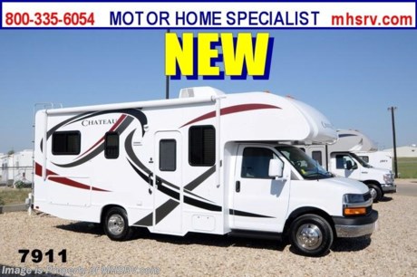 /AZ 12/28/2013 &lt;a href=&quot;http://www.mhsrv.com/thor-motor-coach/&quot;&gt;&lt;img src=&quot;http://www.mhsrv.com/images/sold-thor.jpg&quot; width=&quot;383&quot; height=&quot;141&quot; border=&quot;0&quot; /&gt;&lt;/a&gt; YEAR END CLOSE-OUT! Purchase this unit anytime before Dec. 30th, 2013 and MHSRV will Donate $1,000 to Cook Children&#39;s. Complete details at MHSRV .com or 800-335-6054. #1 Volume Selling Dealer in the World! &lt;object width=&quot;400&quot; height=&quot;300&quot;&gt;&lt;param name=&quot;movie&quot; value=&quot;//www.youtube.com/v/zb5_686Rceo?version=3&amp;amp;hl=en_US&quot;&gt;&lt;/param&gt;&lt;param name=&quot;allowFullScreen&quot; value=&quot;true&quot;&gt;&lt;/param&gt;&lt;param name=&quot;allowscriptaccess&quot; value=&quot;always&quot;&gt;&lt;/param&gt;&lt;embed src=&quot;//www.youtube.com/v/zb5_686Rceo?version=3&amp;amp;hl=en_US&quot; type=&quot;application/x-shockwave-flash&quot; width=&quot;400&quot; height=&quot;300&quot; allowscriptaccess=&quot;always&quot; allowfullscreen=&quot;true&quot;&gt;&lt;/embed&gt;&lt;/object&gt;  MSRP $80,254. Visit MHSRV .com or Call 800-335-6054. New 2014 Thor Motor Coach Chateau Class C RV. Model 23U with Chevrolet 4500 chassis &amp; 6.0L V-8 engine. This unit measures approximately 24 feet 10 inches in length. Optional equipment includes a 32 inch TV with DVD player &amp; swivel, auto transfer switch, wheel liners, 3 burner range with oven, gas/electric water heater, automatic patio awning and a back up camera with monitor. The Chateau Class C RV has an incredible list of standard features for 2014 including Mega exterior storage, power windows and locks, double door refrigerator, skylight, roof A/C unit, 4000 Onan Micro Quiet generator, slick fiberglass exterior, patio awning, full extension drawer glides, roof ladder, bedspread &amp; pillow shams and much more. FOR ADDITIONAL INFORMATION &amp; PRODUCT VIDEO Please visit Motor Home Specialist at  MHSRV .com or Call 800-335-6054. At Motor Home Specialist we DO NOT charge any prep or orientation fees like you will find at other dealerships. All sale prices include a 200 point inspection, interior &amp; exterior wash &amp; detail of vehicle, a thorough coach orientation with an MHS technician, an RV Starter&#39;s kit, a nights stay in our delivery park featuring landscaped and covered pads with full hook-ups and much more! Read From Thousands of Testimonials at MHSRV .com and See What They Had to Say About Their Experience at Motor Home Specialist. WHY PAY MORE?...... WHY SETTLE FOR LESS?