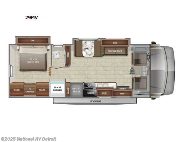 2022 Jayco Greyhawk 29MV - New Class C For Sale by National RV Detroit in Belleville, Michigan