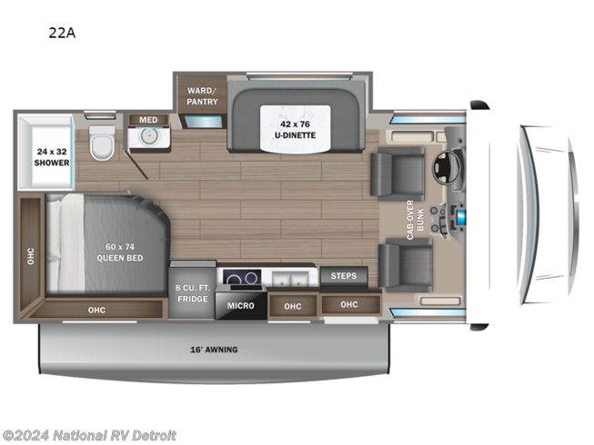 2023 Jayco Redhawk SE 22A - New Class C For Sale by National RV Detroit in Belleville, Michigan