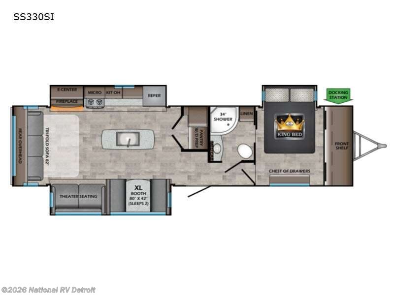 2023 CrossRoads Sunset Trail 330SI - New Travel Trailer For Sale by National RV Detroit in Belleville, Michigan features Slideout
