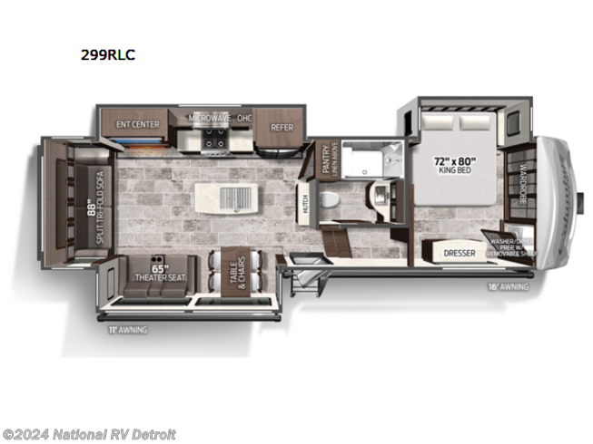 2022 Palomino Columbus C-Series 299RLC - New Fifth Wheel For Sale by National RV Detroit in Belleville, Michigan