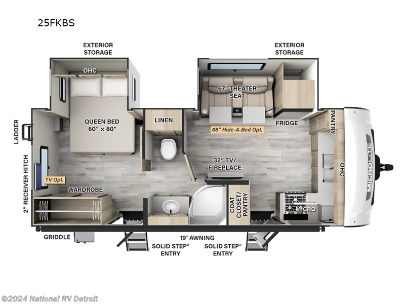 2024 Forest River Flagstaff Micro Lite 25FKBS RV for Sale in Belleville