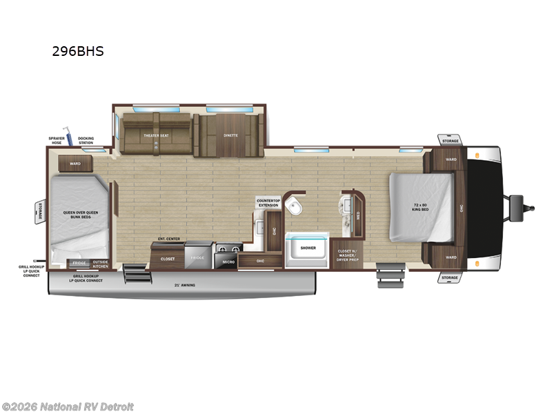 2024 Starcraft GSL 296BHS - New Travel Trailer For Sale by National RV Detroit in Belleville, Michigan features Slideout