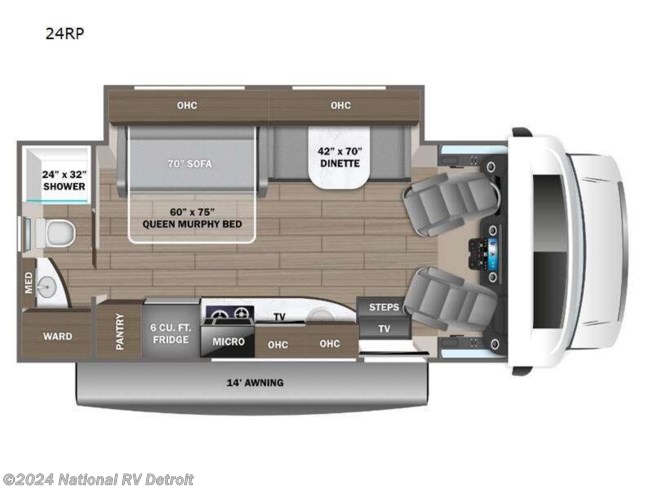 2024 Jayco Melbourne Prestige 24RP - New Class C For Sale by National RV Detroit in Belleville, Michigan