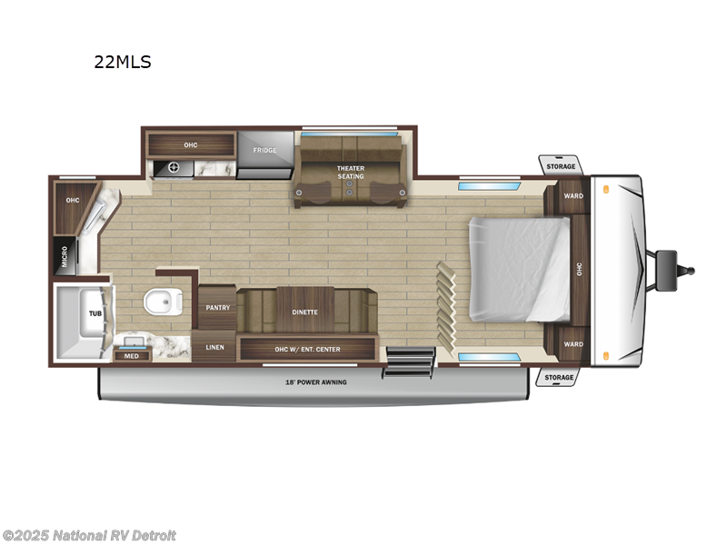 2025 Starcraft Autumn Ridge 22MLS - New Travel Trailer For Sale by National RV Detroit in Belleville, Michigan