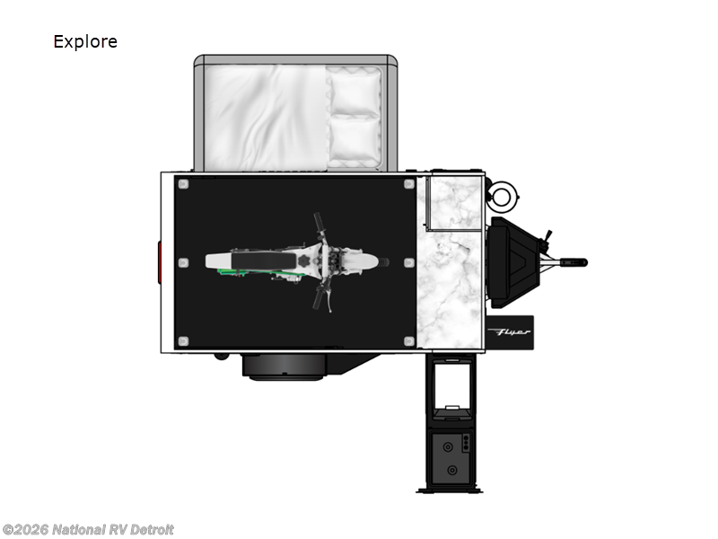 2026 inTech Flyer Explore - New Toy Hauler For Sale by National RV Detroit in Belleville, Michigan