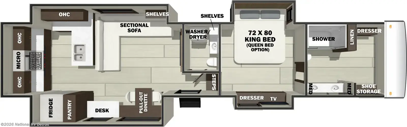 2026 RiverStone 43BFC by Forest River from National RV Detroit in Belleville, Michigan