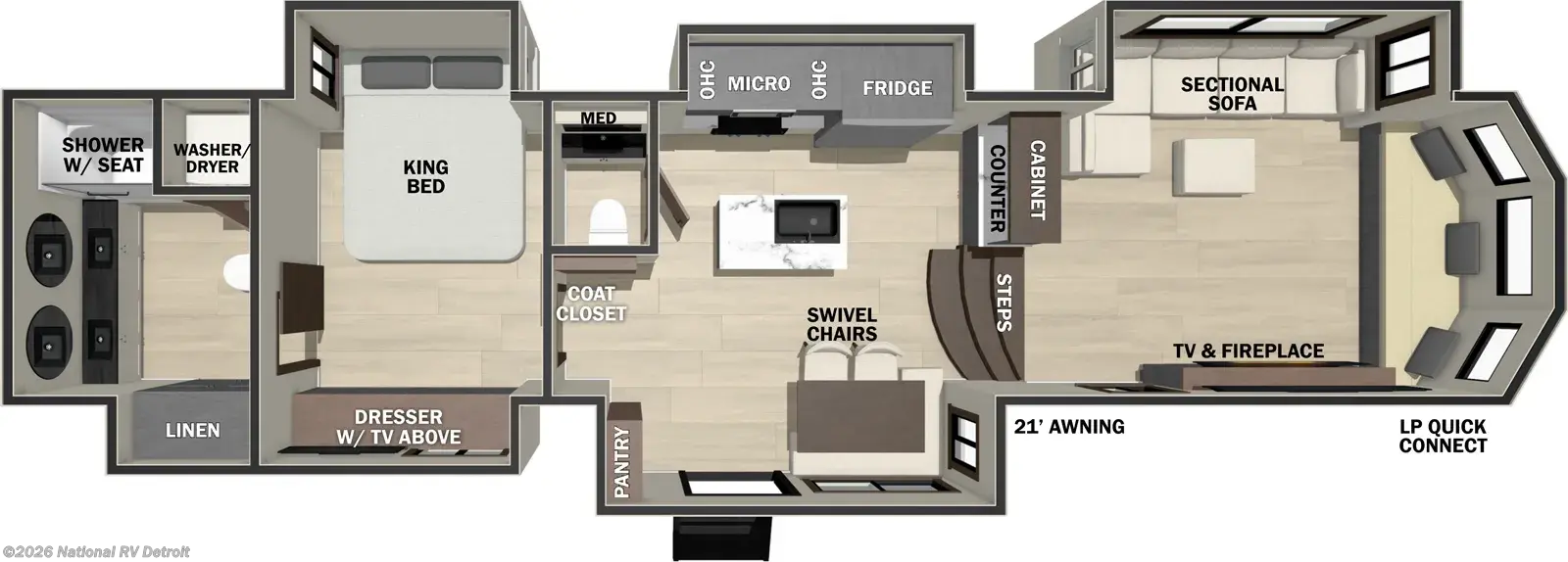 2026 Cedar Creek Cottage 413FWC by Forest River from National RV Detroit in Belleville, Michigan