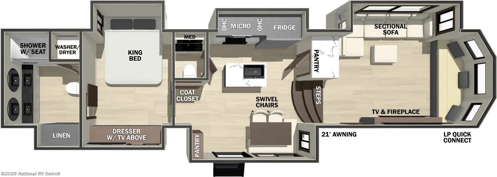 2026 Forest River Cedar Creek Cottage 413FWC - New Fifth Wheel For Sale by National RV Detroit in Belleville, Michigan