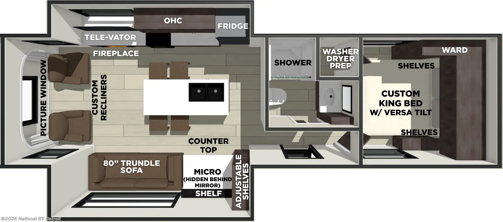 2026 Forest River Salem 270ZEN - New Travel Trailer For Sale by National RV Detroit in Belleville, Michigan