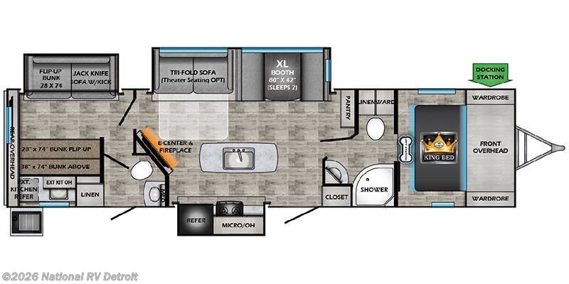 2026 CrossRoads Sunset Trail SS331BH - New Travel Trailer For Sale by National RV Detroit in Belleville, Michigan