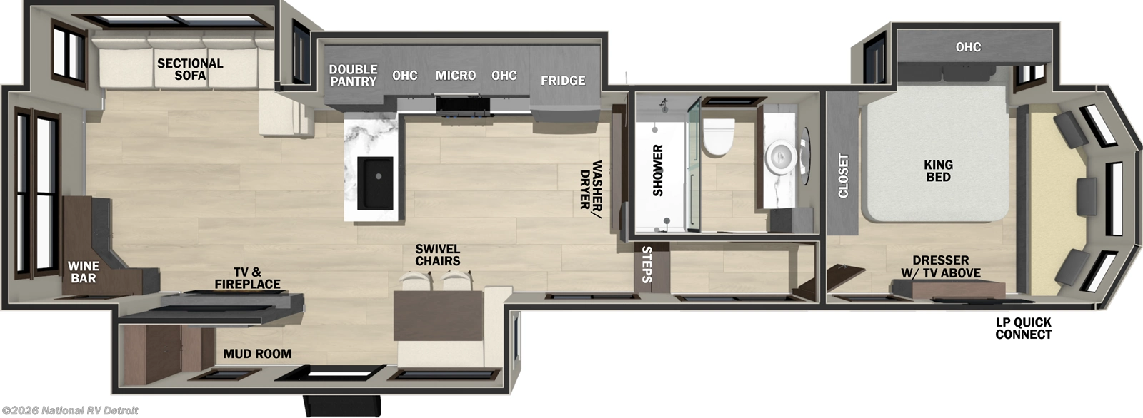 2026 Cedar Creek Cottage 412FWC by Forest River from National RV Detroit in Belleville, Michigan