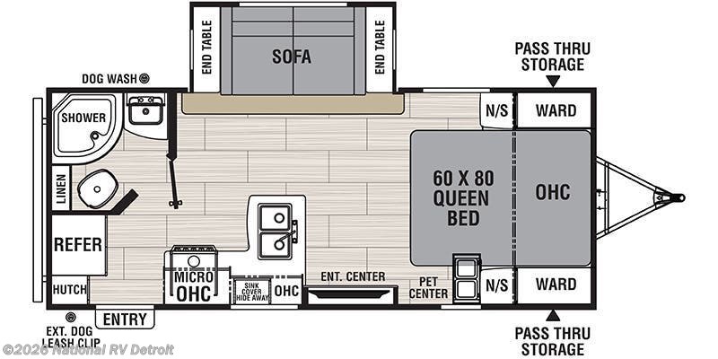 2020 Coachmen Spirit Ultra Lite 1943RB - Used Travel Trailer For Sale by National RV Detroit in Belleville, Michigan