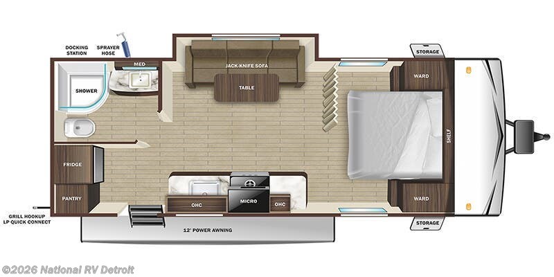 2025 Starcraft Autumn Ridge 20FBS - New Travel Trailer For Sale by National RV Detroit in Belleville, Michigan