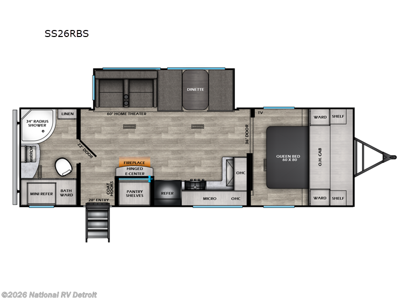 2025 CrossRoads Sunset Trail Sport 26RBS - New Travel Trailer For Sale by National RV Detroit in Belleville, Michigan