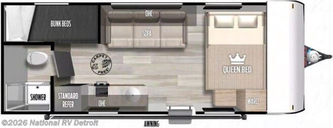 2024 Forest River Salem FSX 174BHLE - New Travel Trailer For Sale by National RV Detroit in Belleville, Michigan
